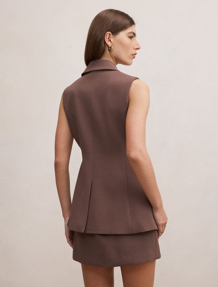 Demi Tie Sleeveless Blazer Forever New