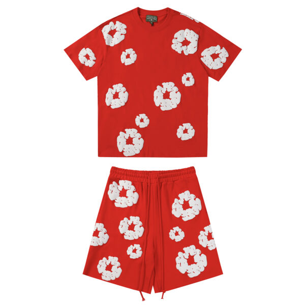 Denim Tears Cotton Wreath Set "Red/White"