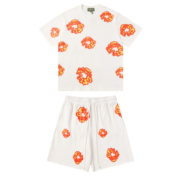 Denim Tears Cotton Wreath Set "White/Orange"