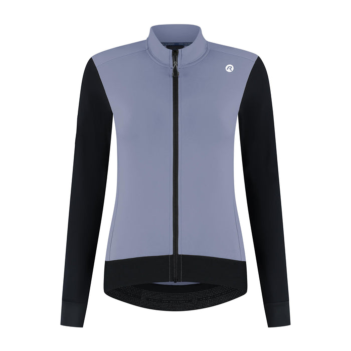 Rogelli Distance II fietsshirt dames blauw lange mouw voorkant.