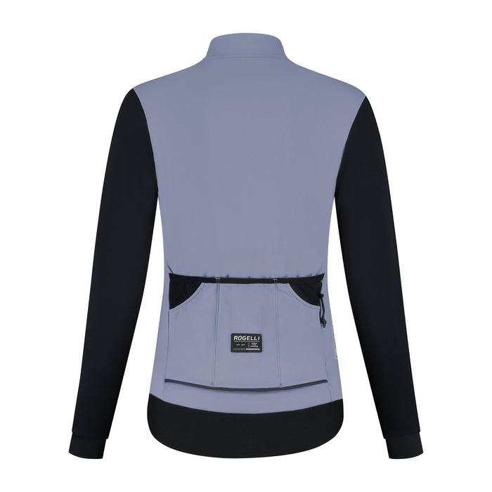 Rogelli Distance II fietsshirt dames blauw lange mouw achterkant.