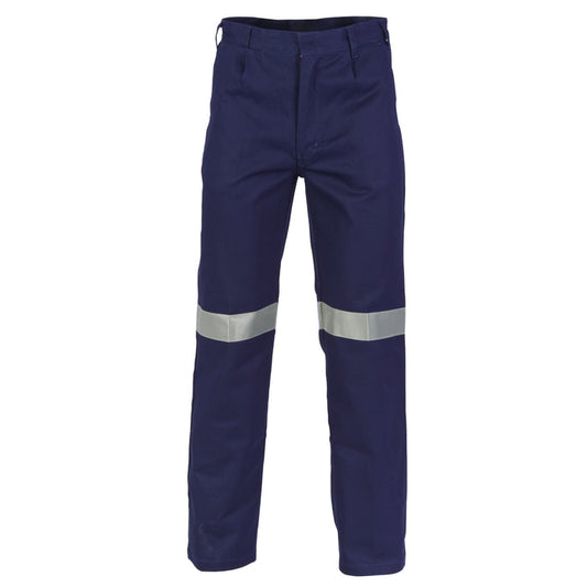 DNC Cotton Drill Trousers With Reflective Tape 3314