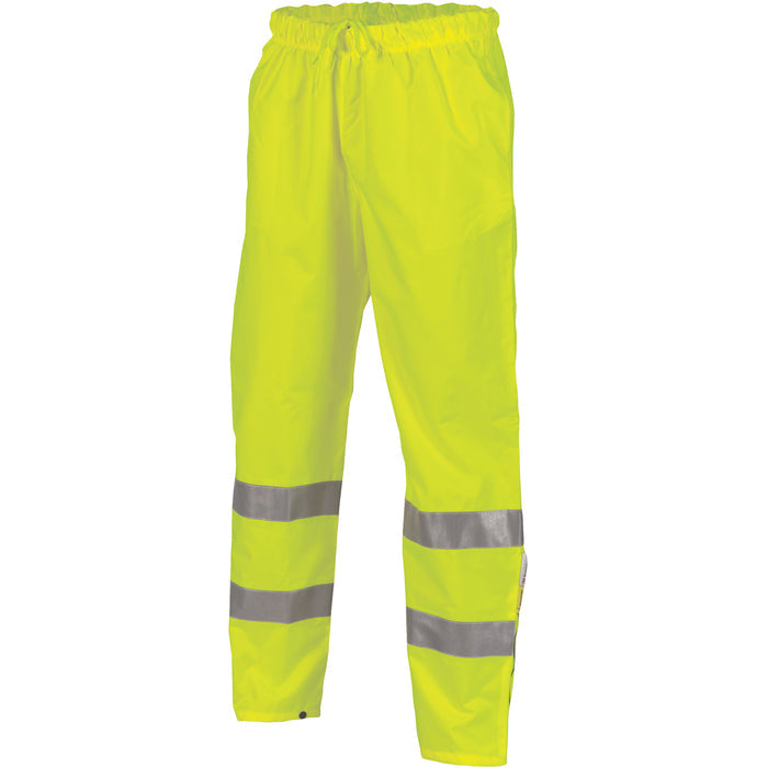 DNC Hi Vis Breathable Rain Trousers With R/Tape 3872