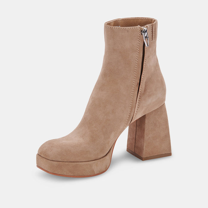Dolce Vita,  Ulyses Platform Bootie - Mushroom Suede