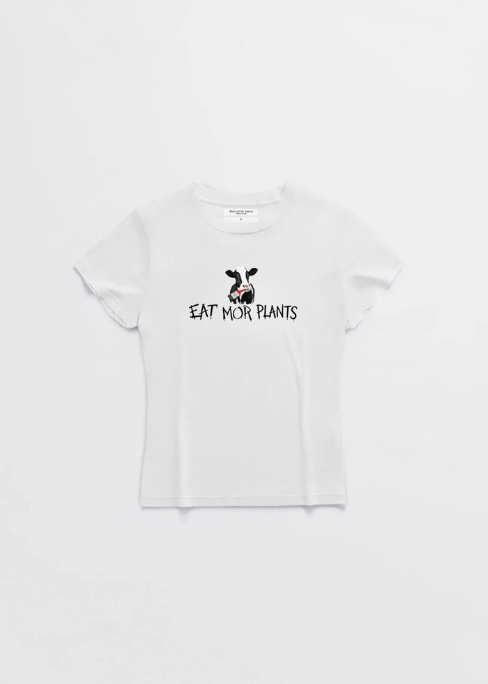 EAT MORE PLANTS WOMANS BABY TEE
