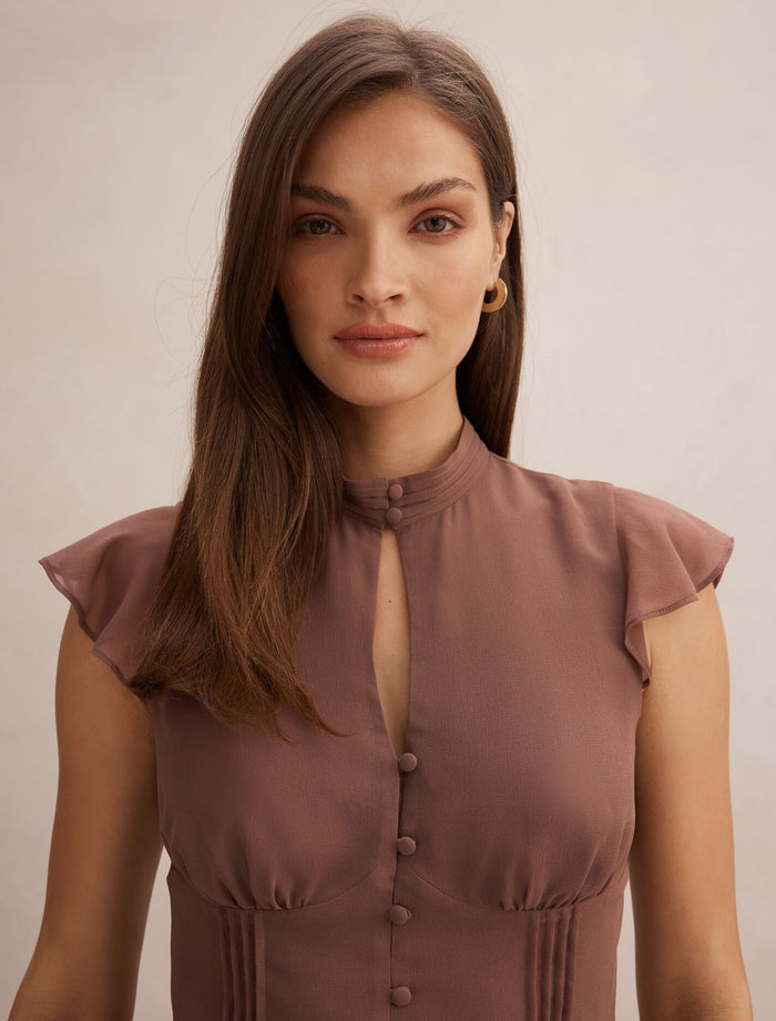 Eden Keyhole Blouse Forever New
