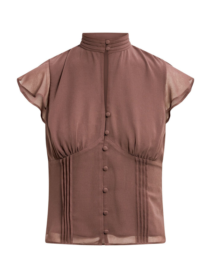 Eden Keyhole Blouse Forever New