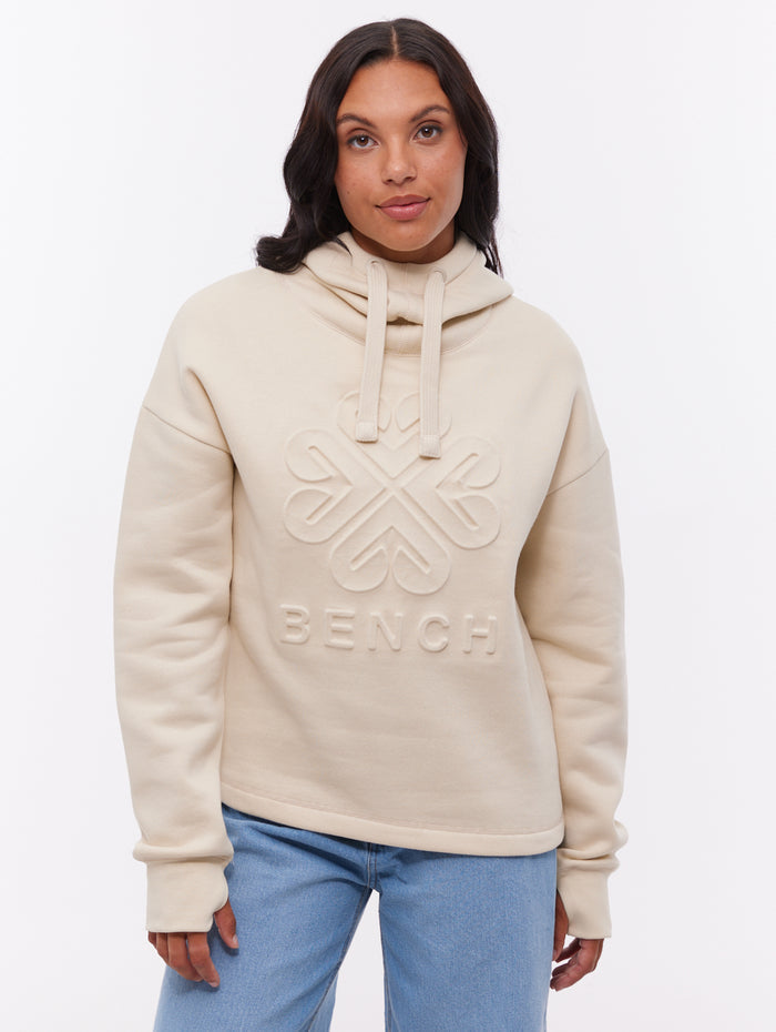 Elaina White TA003 Hoodies Oversized Debossed Shot 1