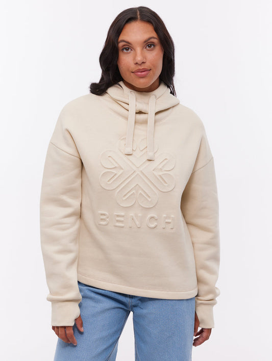 Elaina White TA003 Hoodies Oversized Debossed Shot 1