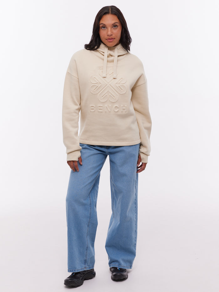 Elaina White TA003 Hoodies Oversized Debossed Shot 2