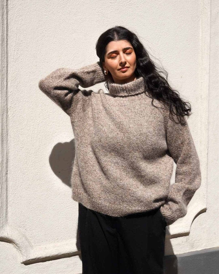 Ella sweater, No 20 + Silk mohair knitting kit