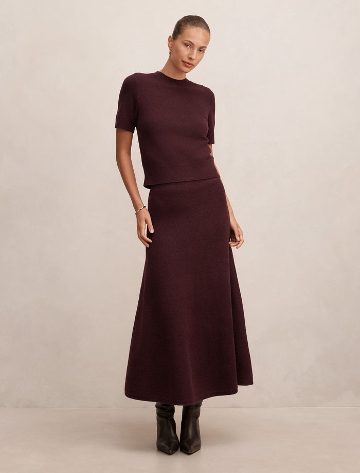 Elliotte Knitted Full Midi Skirt Forever New