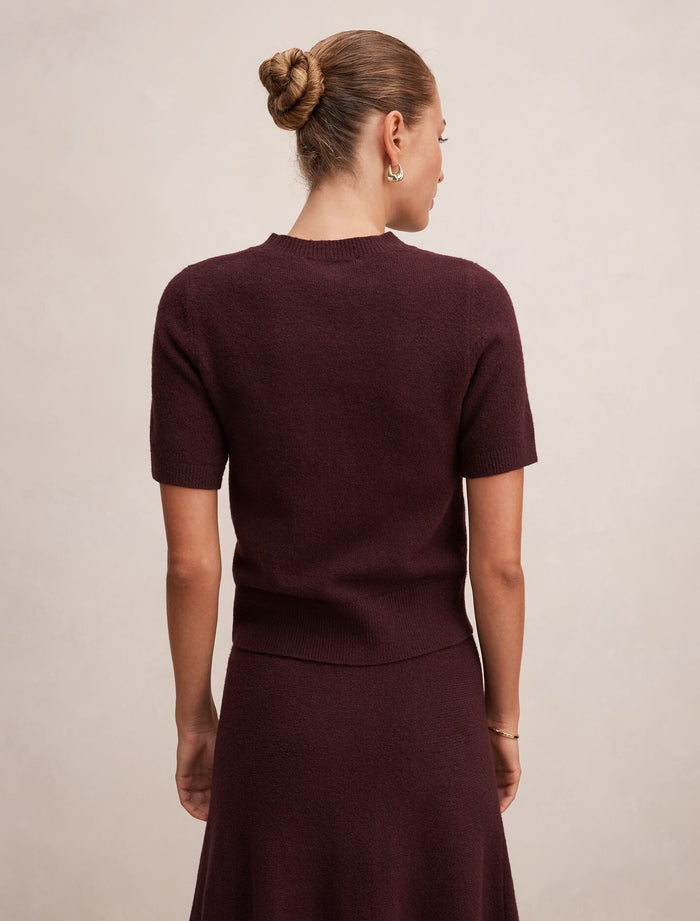 Elliotte Knitted T-Shirt Forever New