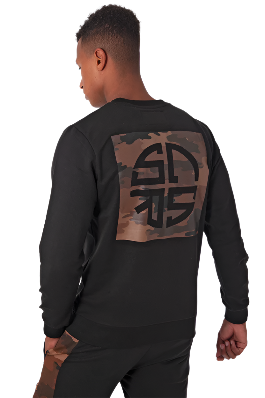 Embroidered Logo Crew Neck Sweatshirt