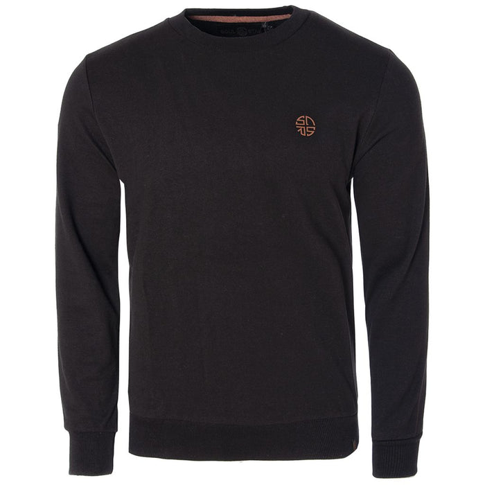 Embroidered Logo Crew Neck Sweatshirt