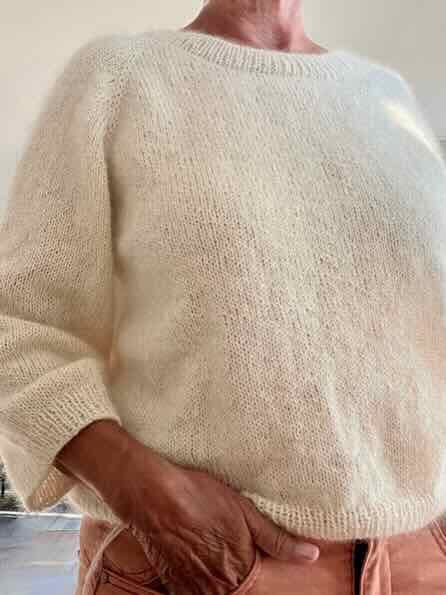 Emmeline sweater from Önling, No 12 + silk mohair knitting kit Knitting kits Önling - Katrine Hannibal