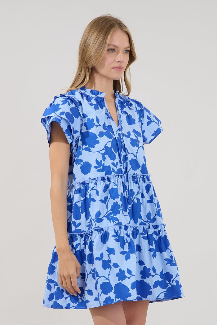 Empire Tiered Mini Dress Palmas