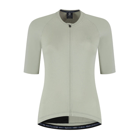 Rogelli Essential II fietsshirt dames taupe korte mouw voorkant.