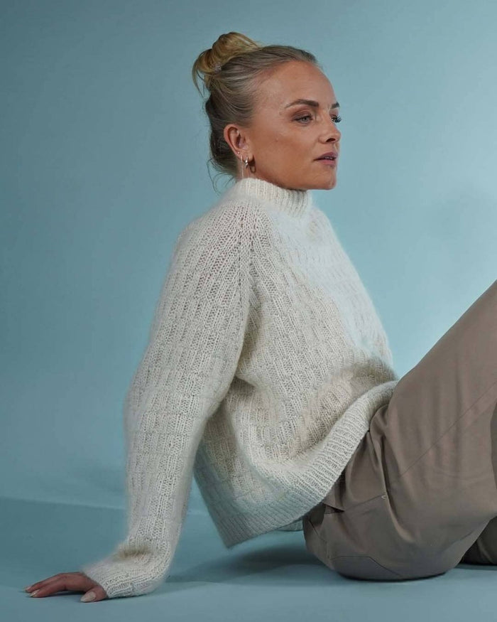 Esther sweater by Önling, No 20 + silk mohair knitting kit Knitting kits Önling - Katrine Hannibal