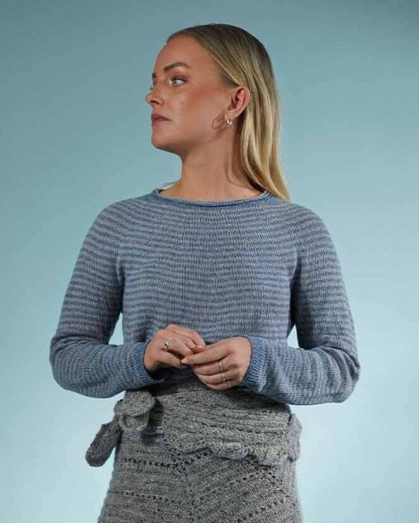 Evelyn Striped Blouse, knitting pattern Knitting patterns Önling - Katrine Hannibal