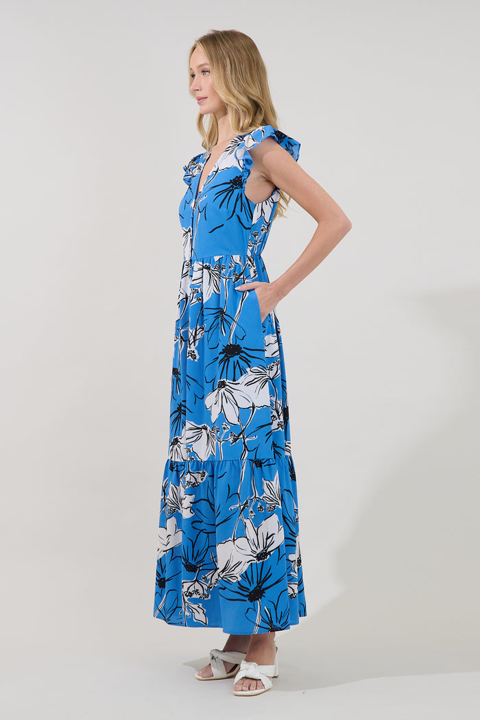 Evianna Button Down Maxi Dress Kanes Floral