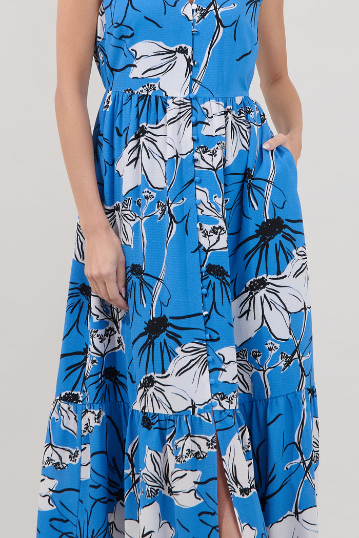 Evianna Button Down Maxi Dress Kanes Floral