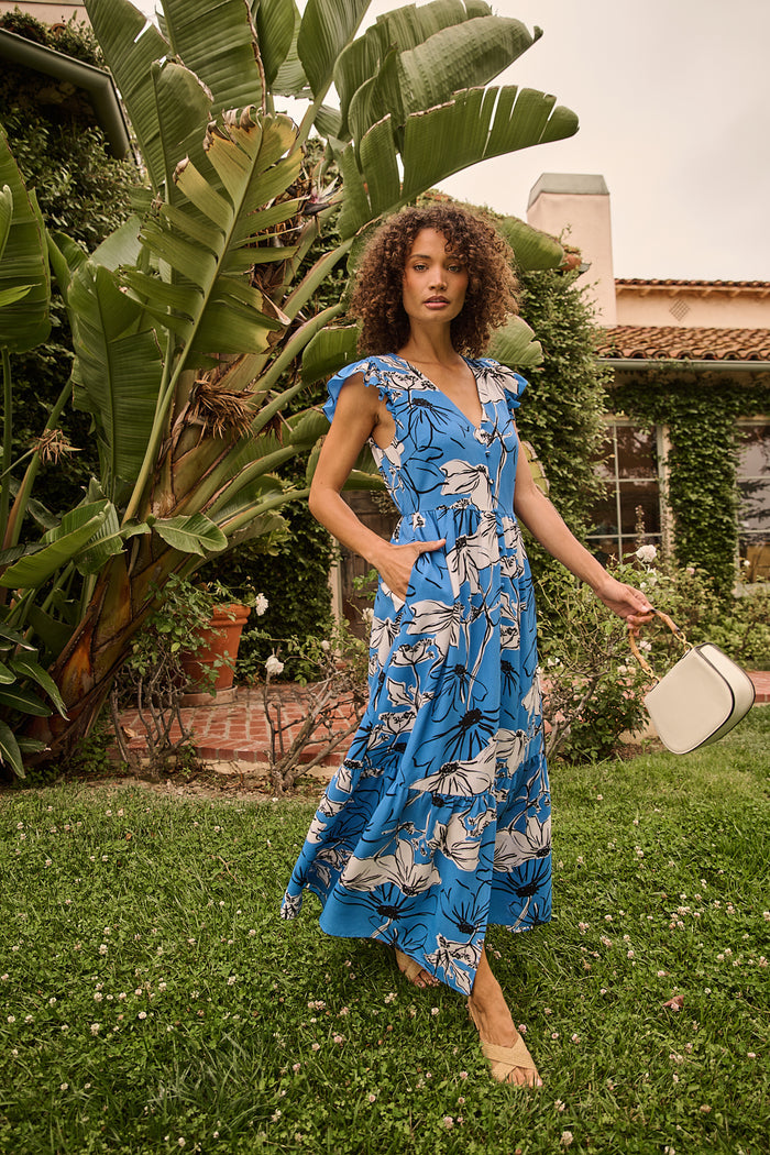 Evianna Button Down Maxi Dress Kanes Floral