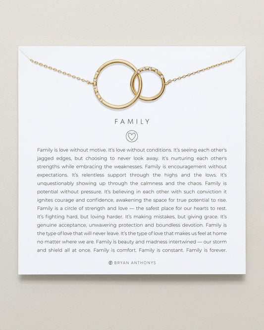 Family Interlocking Circles Necklace