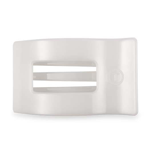 Flat Rectangle Hair Clip | Large | Coconut White