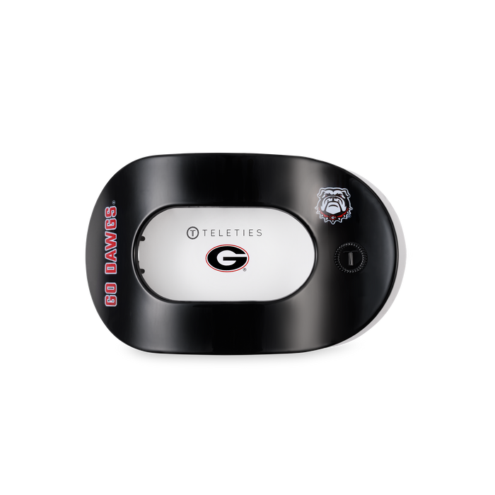 Flat Round Hair Clip | Medium | Go Dawgs!