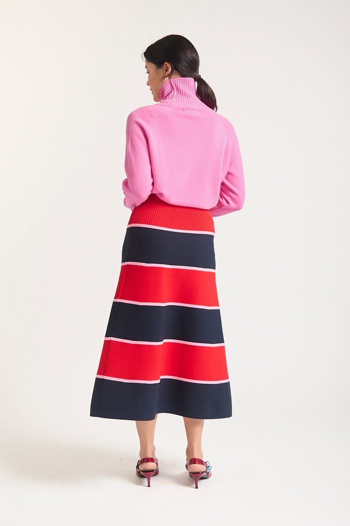 Fleur Skirt  In Navy