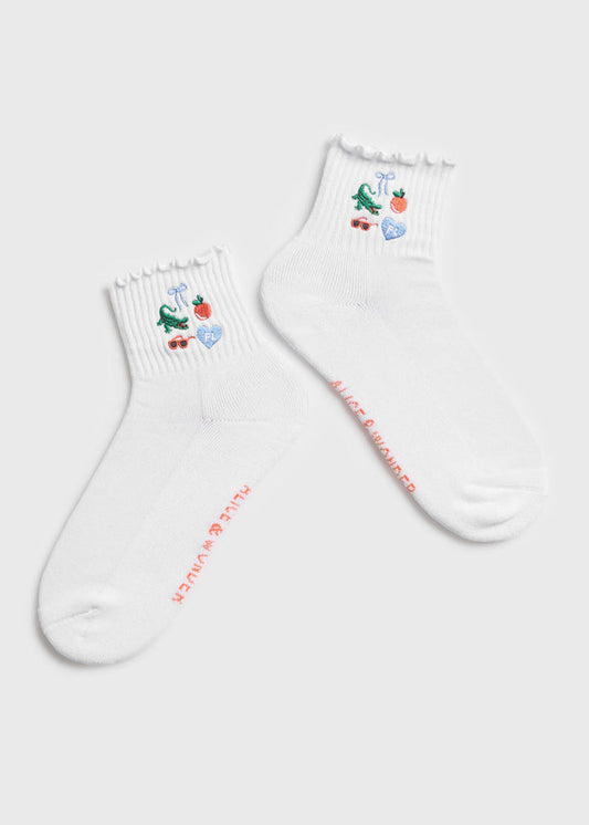 Florida Icons Ruffle Sock