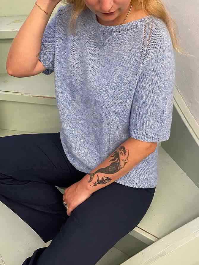 Freja summer T-shirt by Önling, No 4 knitting kit