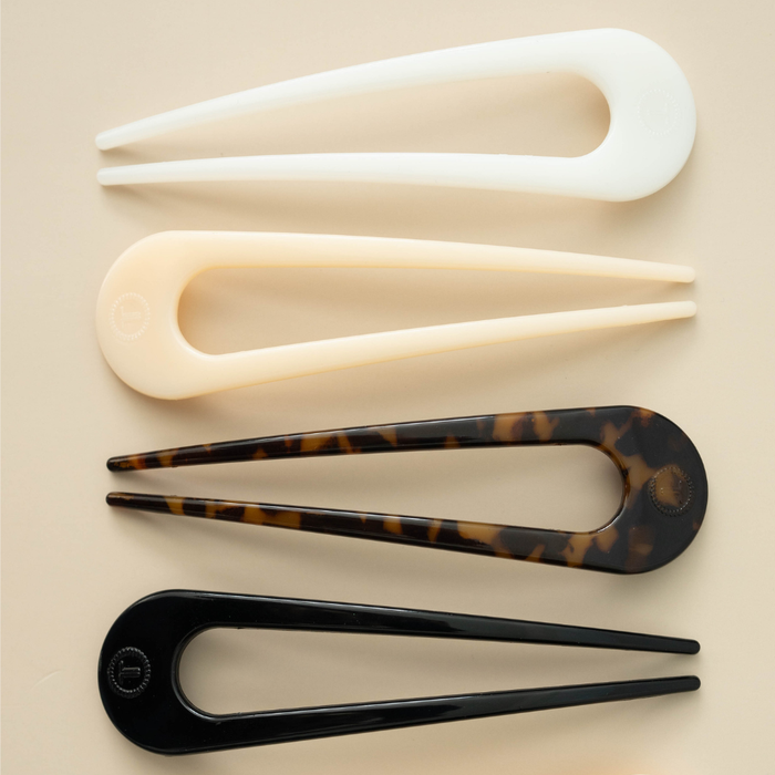 French Hair Pin Almond Beige