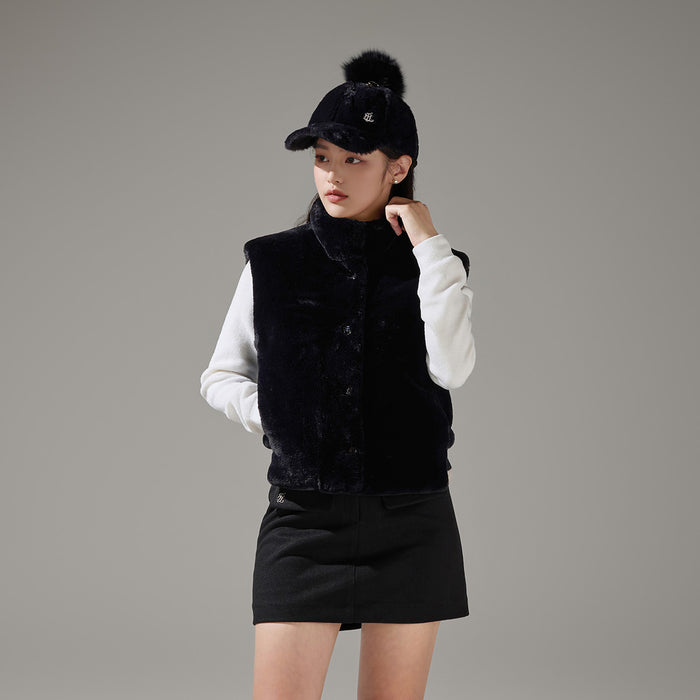 Fur Ball Point Cap (Black)