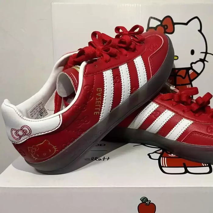 Adidas Gazelle x Hello Kitty Red
