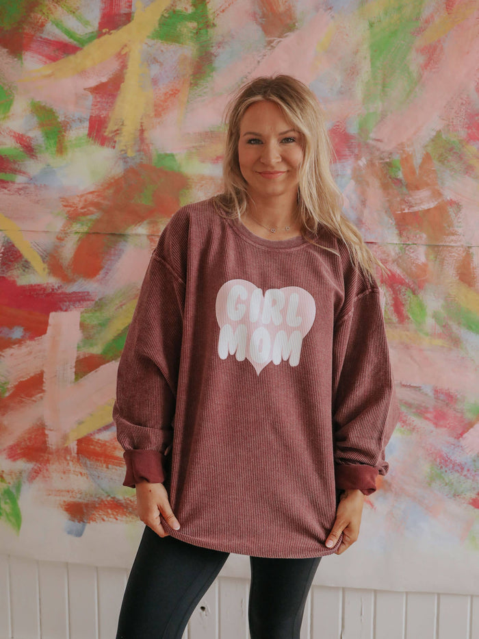 Girl Mom Corded Sweatshirt - Intimate Whispers