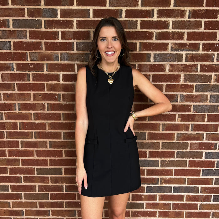 GM - Bow Detail, Midi Dress 6998 - Black