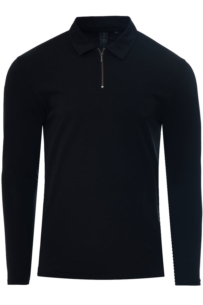 Half-Zip Knitted Polo