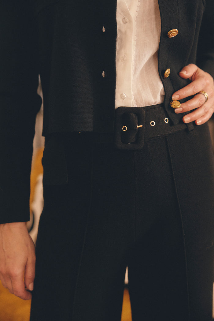 Hamilton Crepe Pant  In Black