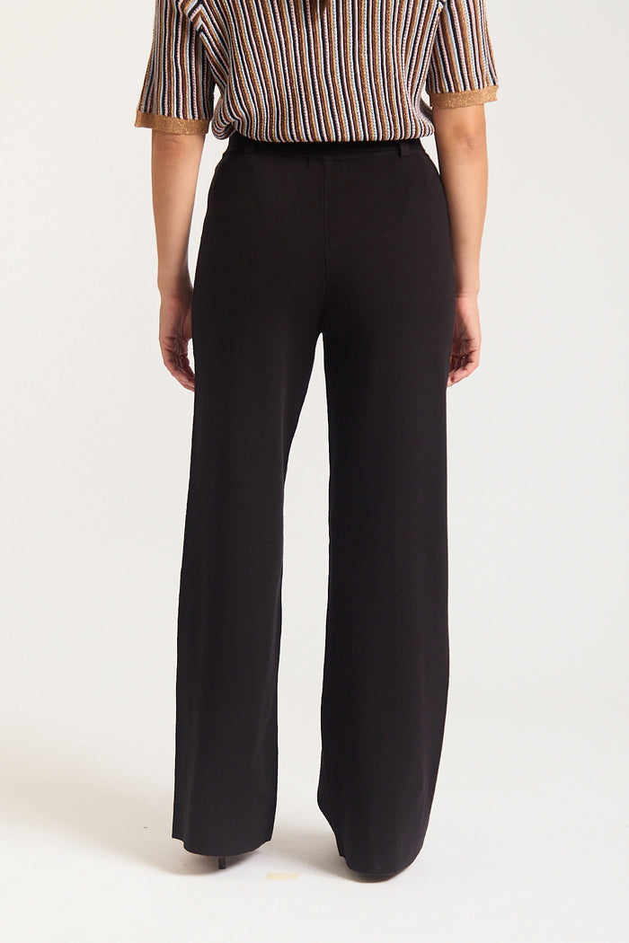 Hamilton Crepe Pant  In Black