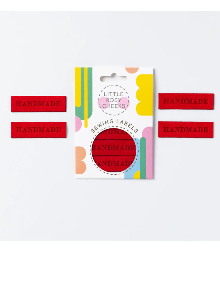 Handmade Velvet Woven Sewing Labels -Pack of 4 - Little Rosy Cheeks