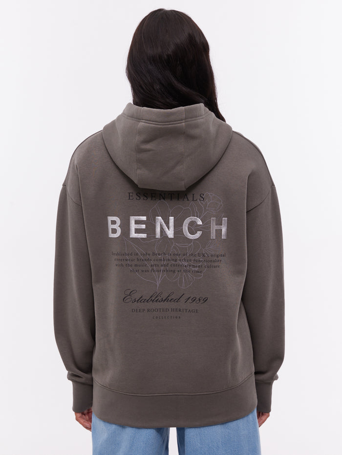 Harmy Grey GY052 Hoodies Oversized Embroidery Front Back Shot 2