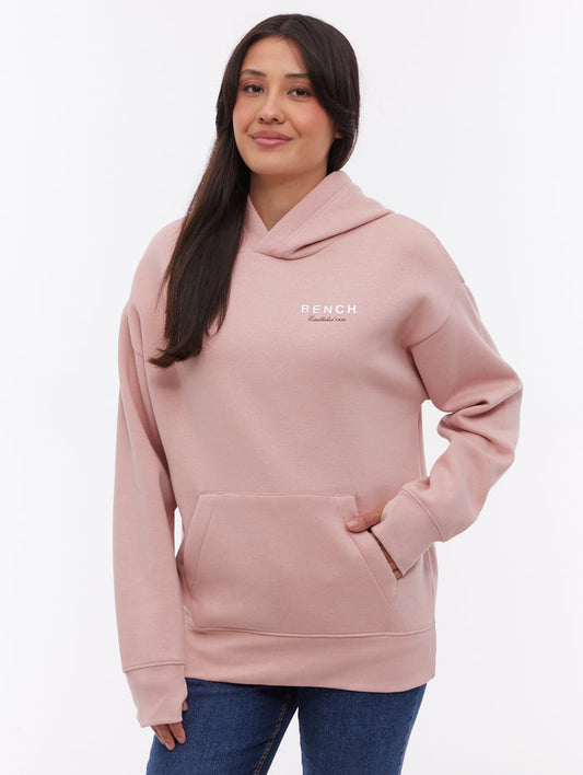 Harmy Pink PK021 Hoodies Oversized Embroidery Front Back Shot 1
