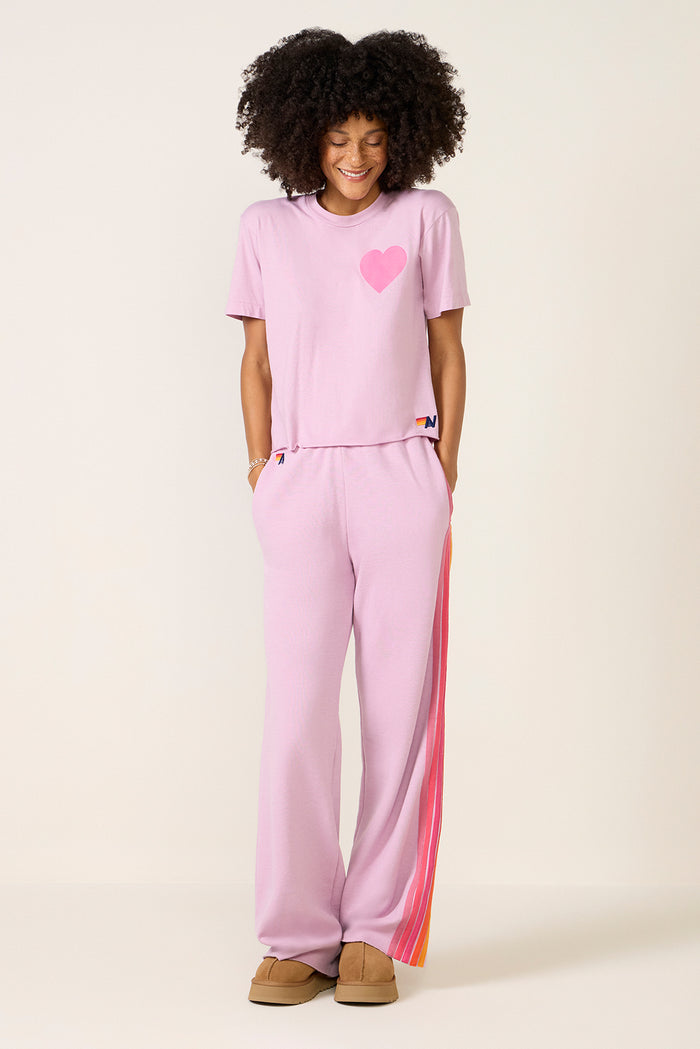 Heart Print Boyfriend Tee