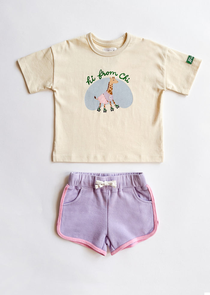 Hi From Chi Oversized Tee & Short Set