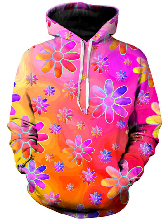 Hippie Trippy Flowers Unisex Hoodie Sartoris Art Epic Hoodie