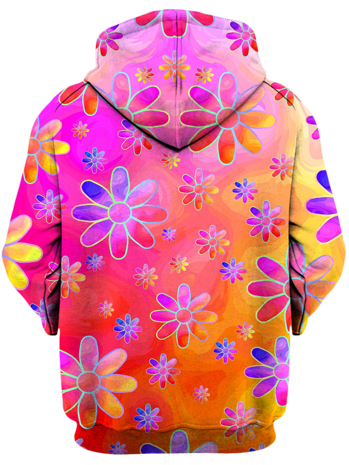Hippie Trippy Flowers Unisex Hoodie Sartoris Art Epic Hoodie
