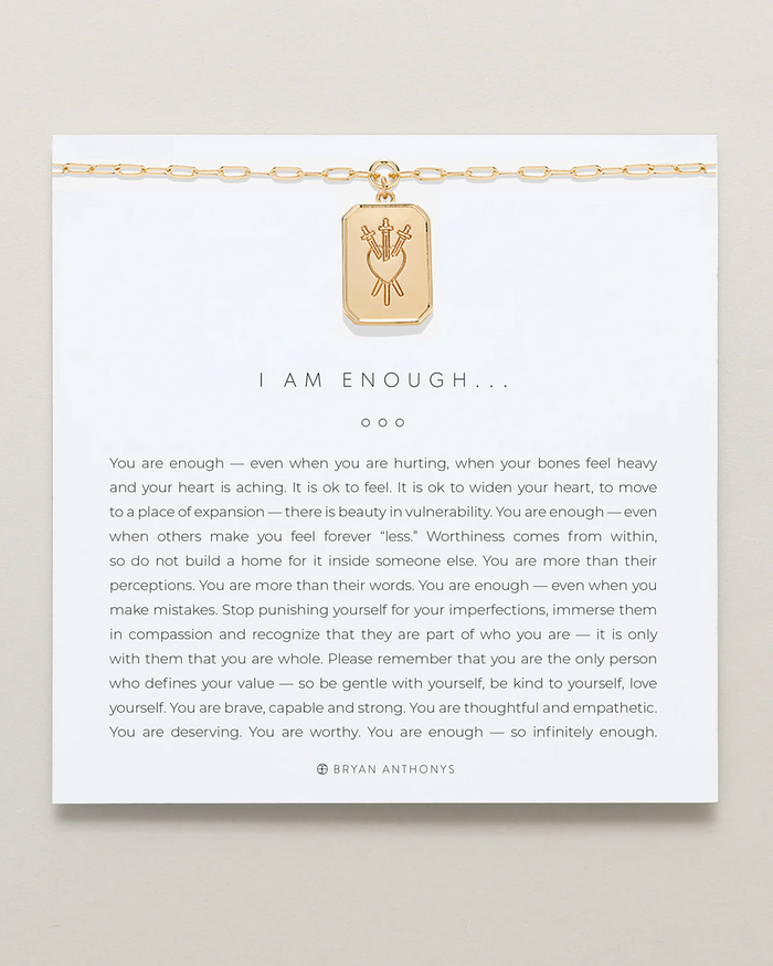 I Am Enough Statement Necklace