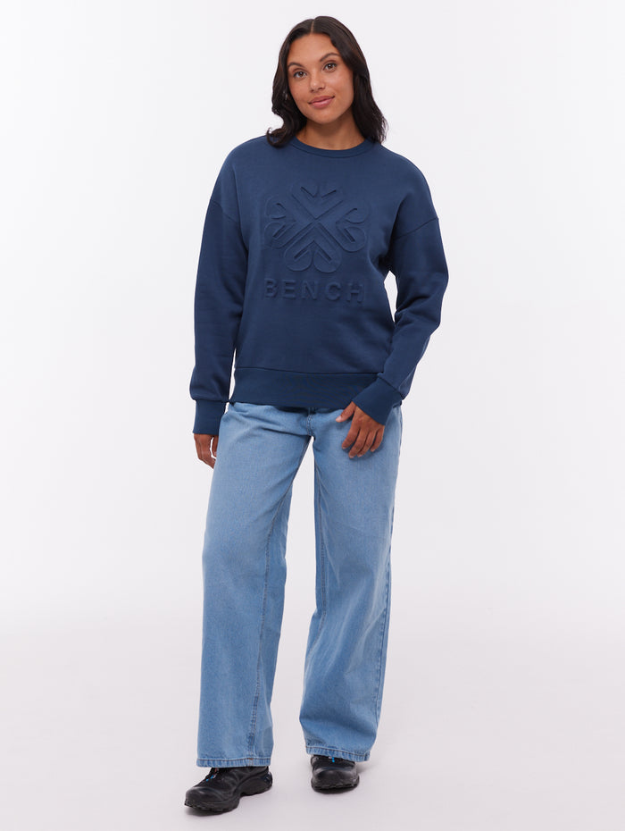 Ilma Blue NY018 Crews Oversized Depossed Shot 2